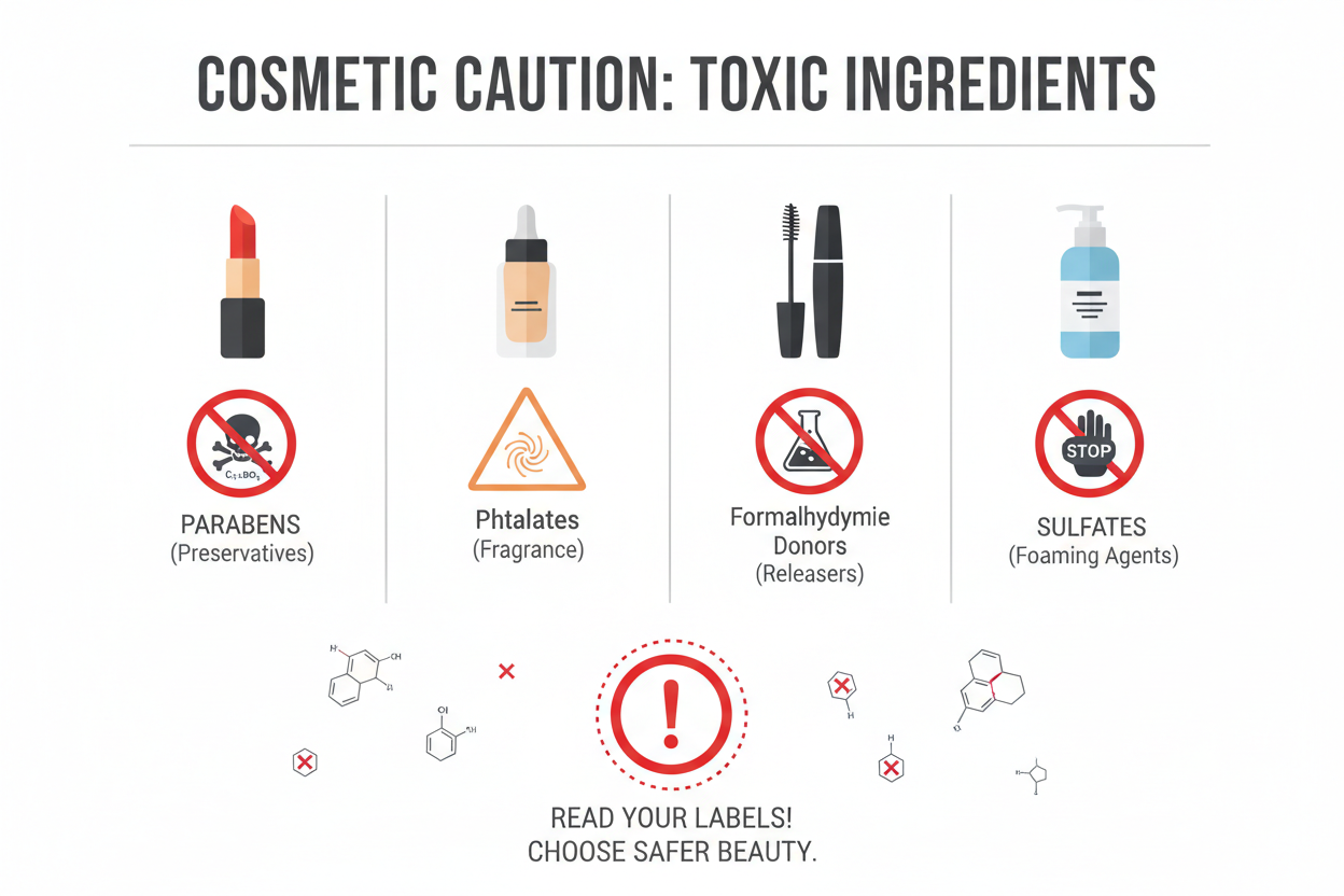 Les dangers cachés dans les produits cosmétiques-1ère partie