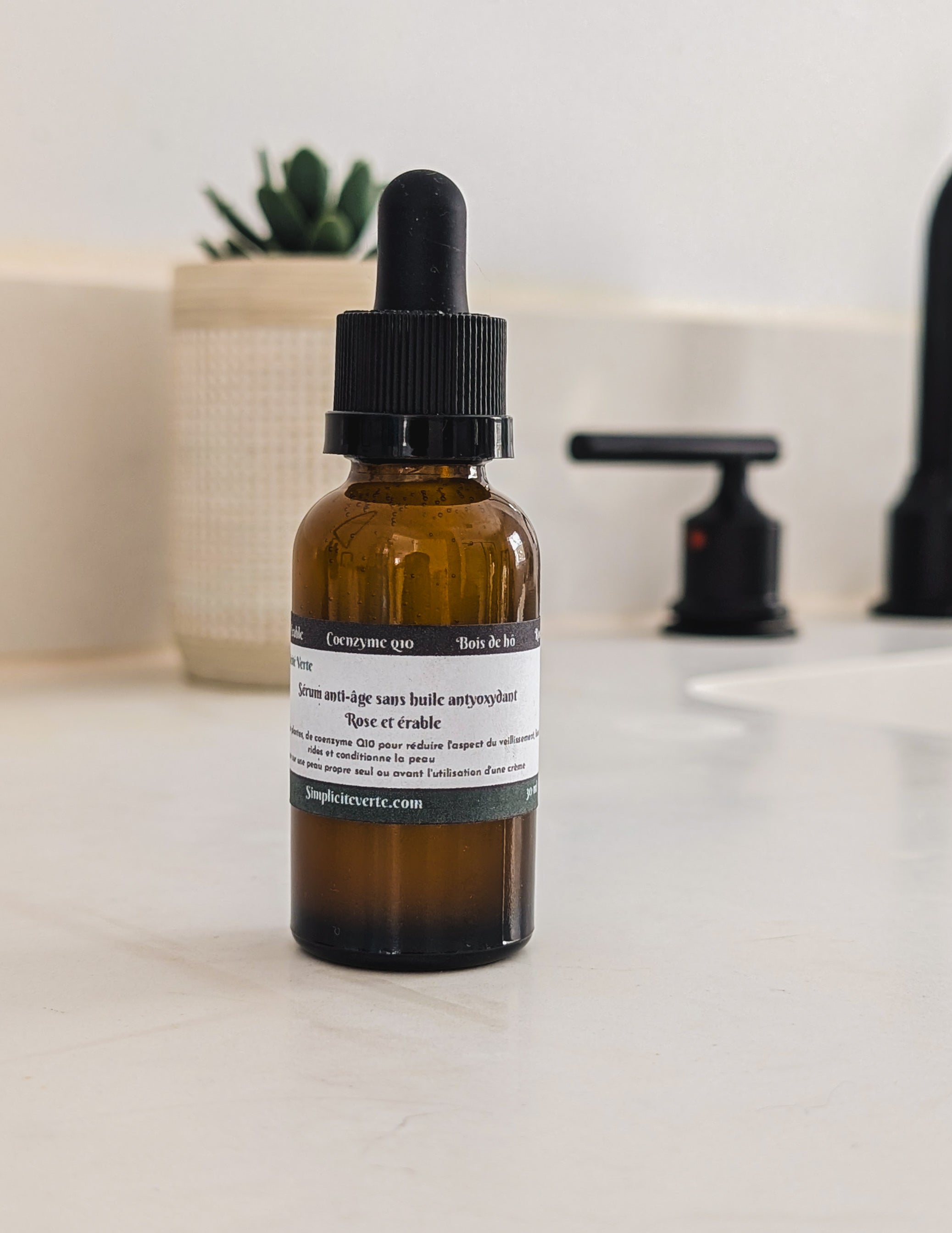 Sérum sans huile Antioxydant Rose et Érable